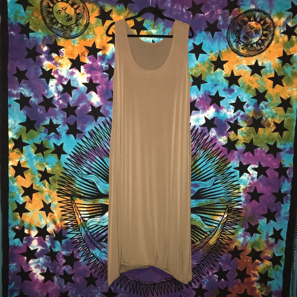 PLANET by Lauren G Sleeveless Dress - Taupe